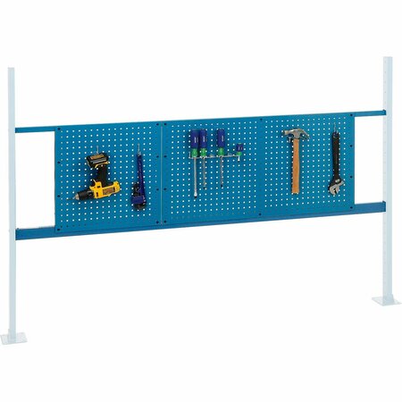 GLOBAL INDUSTRIAL 18in & 36in Pegboard Panel Kit, 72inW, Blue 318860BL